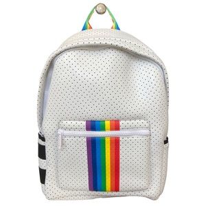 NWT Parker and Hyde Neoprene Backpack, PRIDE  Rainbow and‎ White